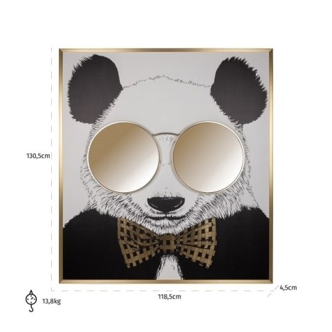 RICHMOND obraz SHINY PANDA 130x118cm RICHMOND obraz SHINY PANDA 130x118cm