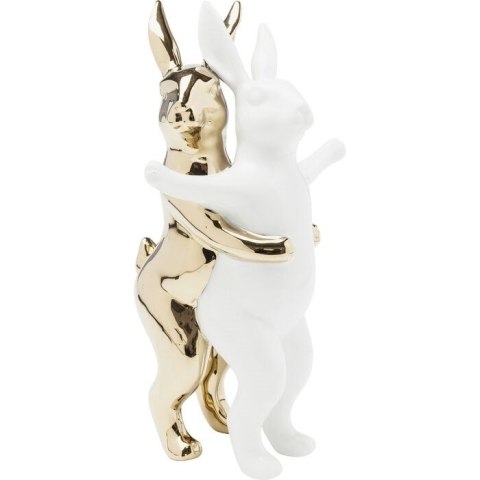 KARE figurka dekoracyjna HUGGING RABBITS biało-złota KARE figurka dekoracyjna HUGGING RABBITS biało-złota