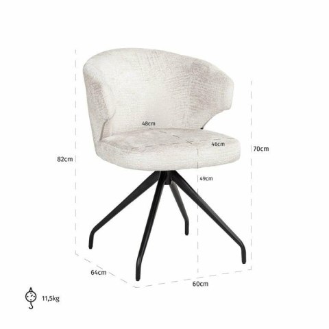 RICHMOND krzesło obrotowe MILLY CREAM RICHMOND krzesło obrotowe MILLY CREAM