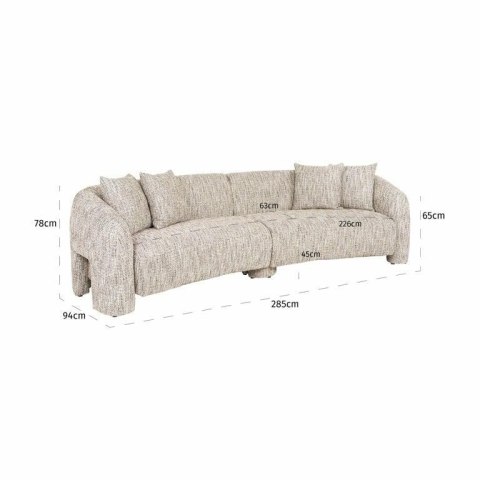RICHMOND sofa MILANIA jasny beż RICHMOND sofa MILANIA jasny beż