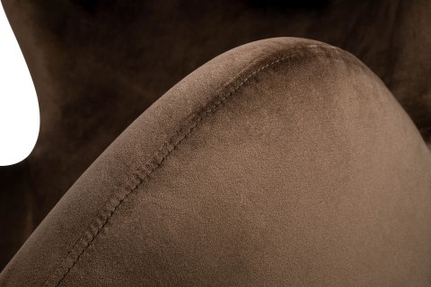 Fotel EGG SZEROKI VELVET ciemny brąz.81 - welur, podstawa stal Fotel EGG SZEROKI VELVET ciemny brąz.81 - welur, podstawa stal