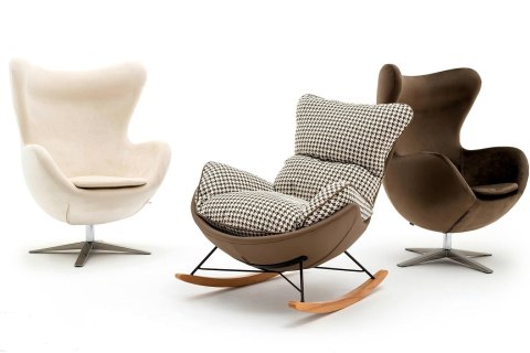 Fotel EGG SZEROKI VELVET ciemny brąz.81 - welur, podstawa stal Fotel EGG SZEROKI VELVET ciemny brąz.81 - welur, podstawa stal