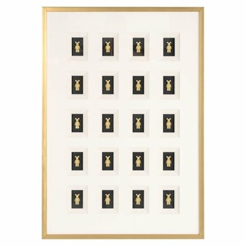 RICHMOND obraz BEAR BLOCK 3D 100x70 cm RICHMOND obraz BEAR BLOCK 3D 100x70 cm