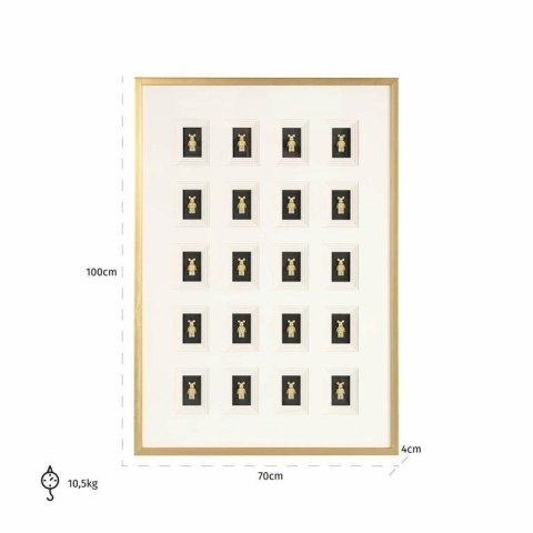 RICHMOND obraz BEAR BLOCK 3D 100x70 cm RICHMOND obraz BEAR BLOCK 3D 100x70 cm