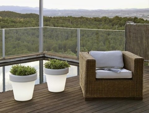 NEW GARDEN donica MAGNOLIA 60 CABLE biała NEW GARDEN donica MAGNOLIA 60 CABLE biała