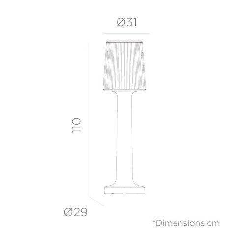 NEW GARDEN lampa ogrodowa CARMEN 110 BATTERY biała NEW GARDEN lampa ogrodowa CARMEN 110 BATTERY biała