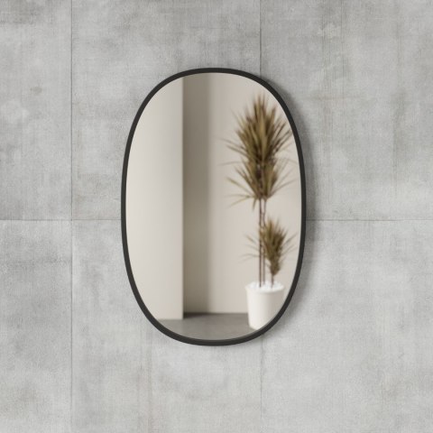 UMBRA lustro wiszące HUB 61 x 91 cm czarne UMBRA lustro wiszące HUB 61 x 91 cm czarne