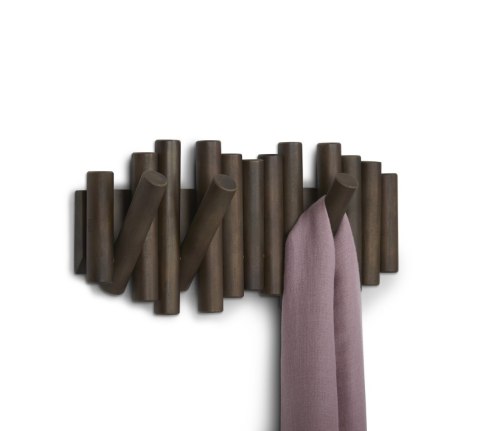 UMBRA wieszak na ubrania PICKET RAIL ciemny orzech UMBRA wieszak na ubrania PICKET RAIL ciemny orzech