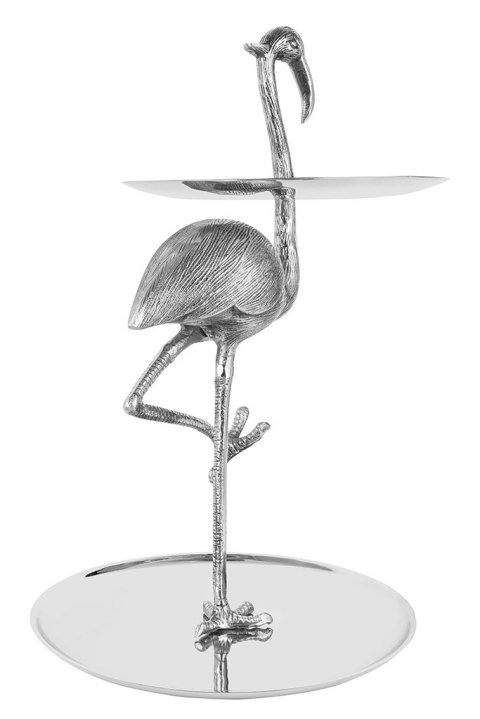 KARE patera / etażerka FLAMINGO srebrna KARE patera / etażerka FLAMINGO srebrna