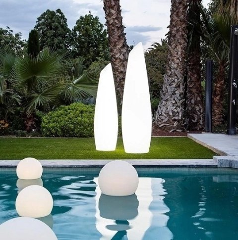 NEW GARDEN lampa ogrodowa FREDO 140 BATTERY biała NEW GARDEN lampa ogrodowa FREDO 140 BATTERY biała