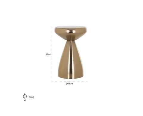 RICHMOND stolik ARLO 35 cm złoty RICHMOND stolik ARLO 35 cm złoty