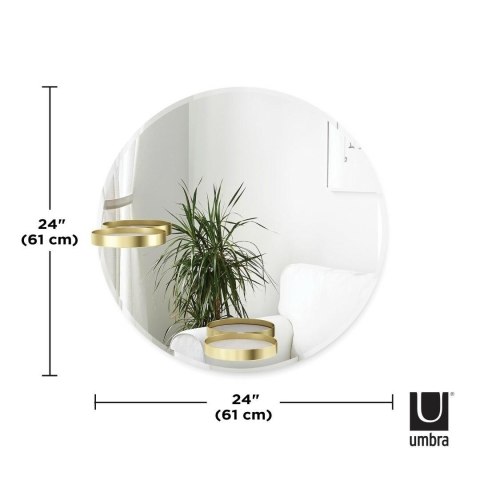 UMBRA lustro ścienne PERCH 60 cm mosiężne UMBRA lustro ścienne PERCH 60 cm mosiężne