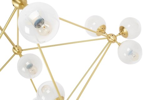 Lampa wisząca PLANETARIO 15 GOLD złota - klosze szronione Lampa wisząca PLANETARIO 15 GOLD złota - klosze szronione