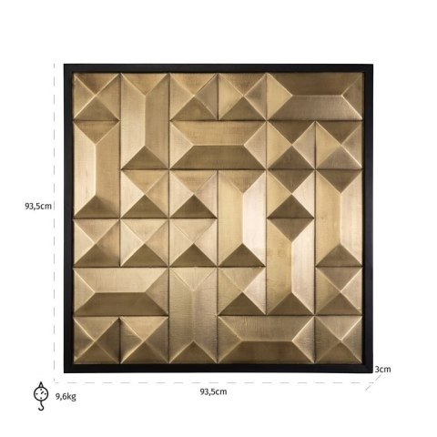 RICHMOND obraz TETRO 93,5x93,5cm złoty RICHMOND obraz TETRO 93,5x93,5cm złoty