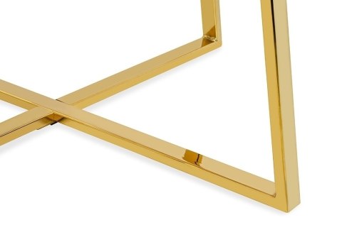 Stół CARAT 100 - MDF, złota podstawa Stół CARAT 100 - MDF, złota podstawa