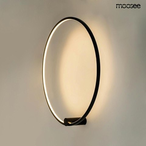 MOOSEE lampa ścienna HOOP 60 czarna MOOSEE lampa ścienna HOOP 60 czarna