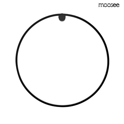 MOOSEE lampa ścienna HOOP 60 czarna MOOSEE lampa ścienna HOOP 60 czarna