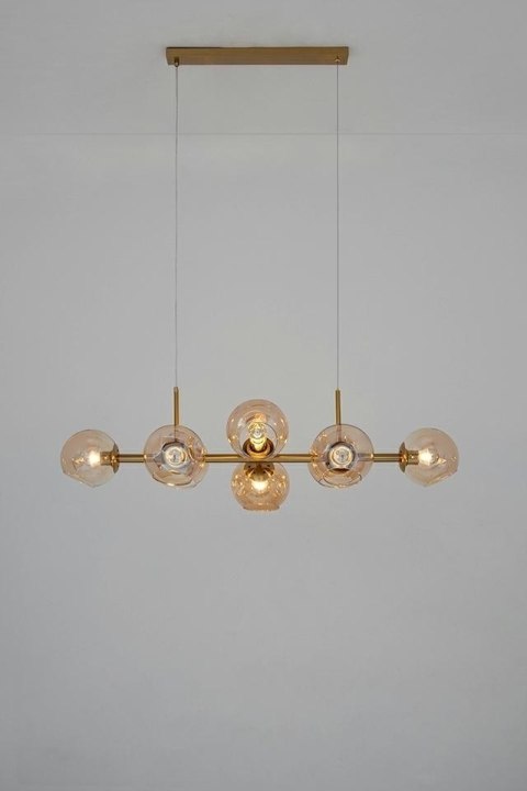 MOOSEE lampa wisząca ROMEO GOLD złota / bursztynowa