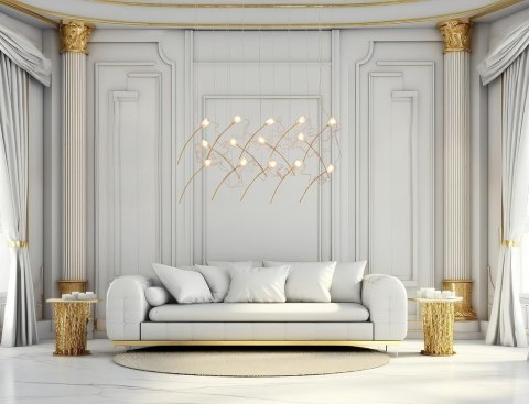 MOOSEE lampa wisząca TULIPPE 14 LINE złota