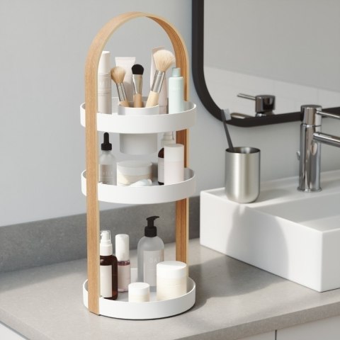 UMBRA organizer na kosmetyki BELLWOOD biały naturalny UMBRA organizer na kosmetyki BELLWOOD biały naturalny