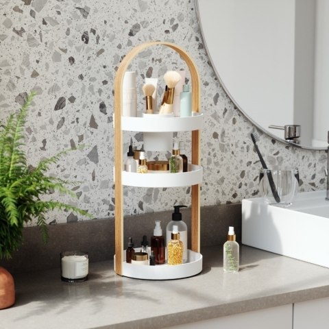 UMBRA organizer na kosmetyki BELLWOOD biały naturalny UMBRA organizer na kosmetyki BELLWOOD biały naturalny