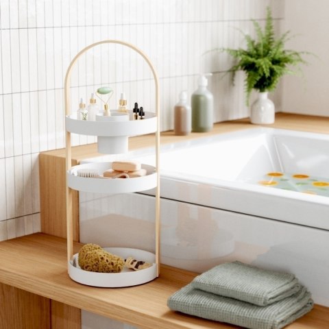 UMBRA organizer na kosmetyki BELLWOOD biały naturalny UMBRA organizer na kosmetyki BELLWOOD biały naturalny