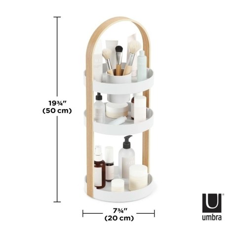 UMBRA organizer na kosmetyki BELLWOOD biały naturalny UMBRA organizer na kosmetyki BELLWOOD biały naturalny
