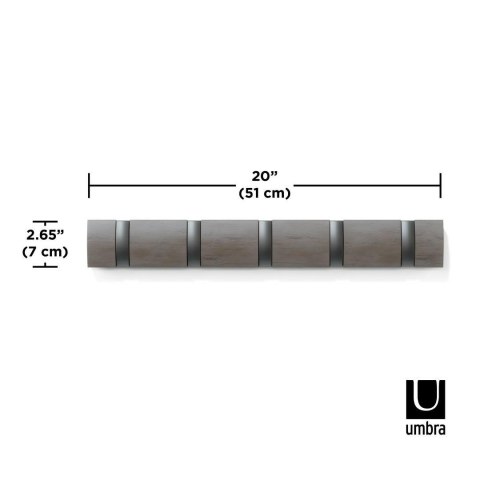 UMBRA wieszak na ubrania FLIP 5 szary UMBRA wieszak na ubrania FLIP 5 szary