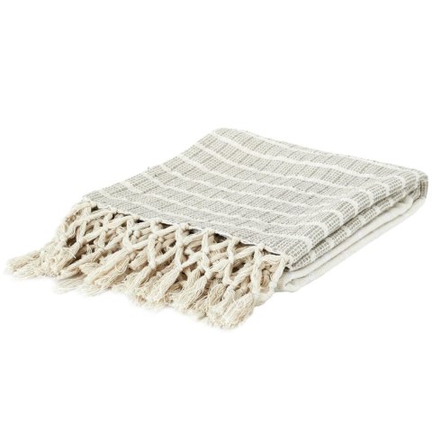 Koc/ Pled Cotton beżowy 160x130cm Koc/ Pled Cotton beżowy 160x130cm