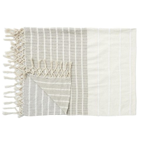 Koc/ Pled Cotton beżowy 160x130cm Koc/ Pled Cotton beżowy 160x130cm