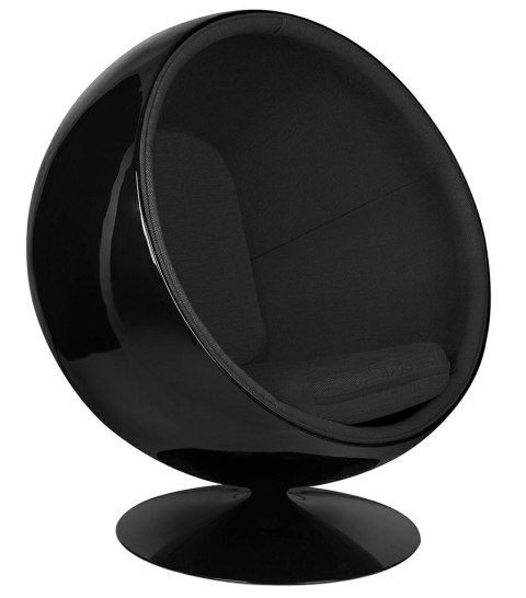 Fotel BALL BLACK czarny Fotel BALL BLACK czarny