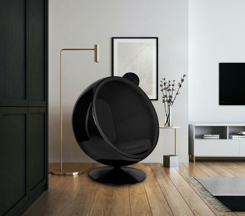 Fotel BALL BLACK czarny Fotel BALL BLACK czarny