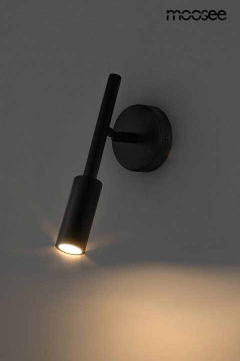 MOOSEE lampa ścienna PRISMA czarna