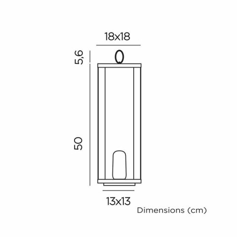NEW GARDEN lampa dekoracyjna SIROCO 50 BATTERY IN&OUT NEW GARDEN lampa dekoracyjna SIROCO 50 BATTERY IN&OUT