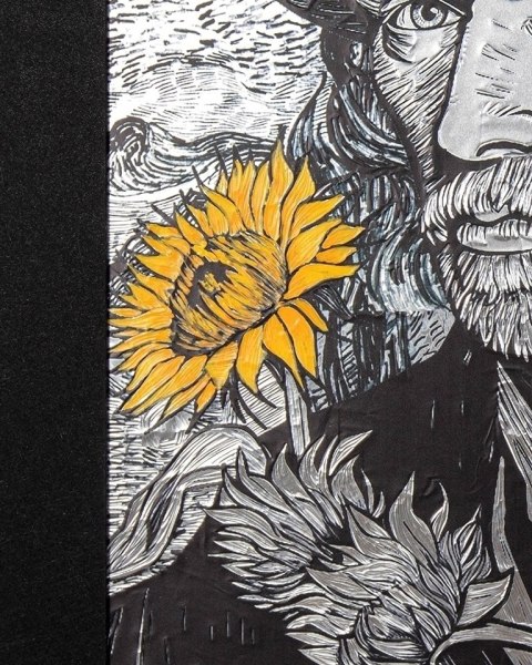 Obraz VAN SUNFLOWER 96x121 cm Obraz VAN SUNFLOWER 96x121 cm