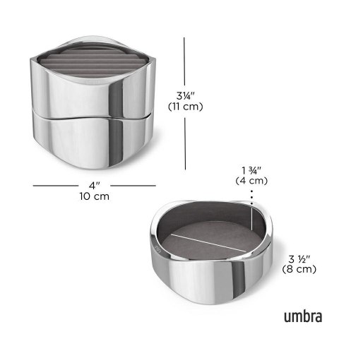 UMBRA organizer na biżuterię WAVY chrom UMBRA organizer na biżuterię WAVY chrom
