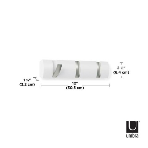 UMBRA wieszak na ubrania FLIP 3 biały UMBRA wieszak na ubrania FLIP 3 biały