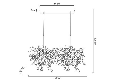 Lampa wisząca MONETE chromowana - metal