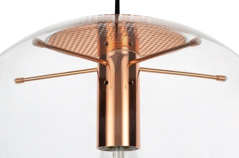 Lampa wisząca SANDRA 20 miedziana - szkło, metal Lampa wisząca SANDRA 20 miedziana - szkło, metal