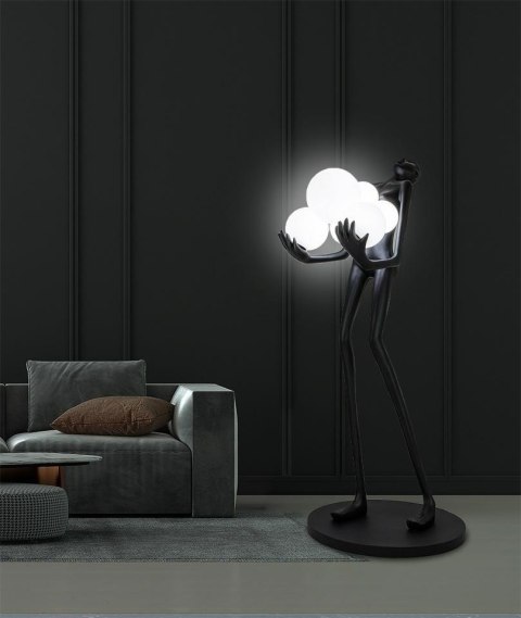 MOOSEE lampa podłogowa HUMAN czarna MOOSEE lampa podłogowa HUMAN czarna