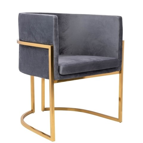 Fotel CHLOE VELVET ciemny szary Fotel CHLOE VELVET ciemny szary