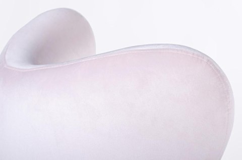 Fotel EGG SZEROKI VELVET jasny róż.30 - welur, podstawa stal Fotel EGG SZEROKI VELVET jasny róż.30 - welur, podstawa stal