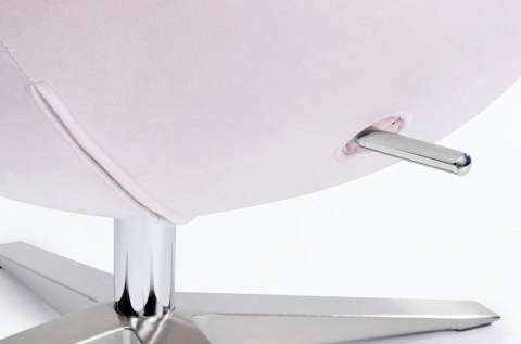 Fotel EGG SZEROKI VELVET jasny róż.30 - welur, podstawa stal Fotel EGG SZEROKI VELVET jasny róż.30 - welur, podstawa stal
