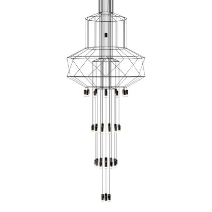 Lampa wisząca FLUSSO 43 czarna