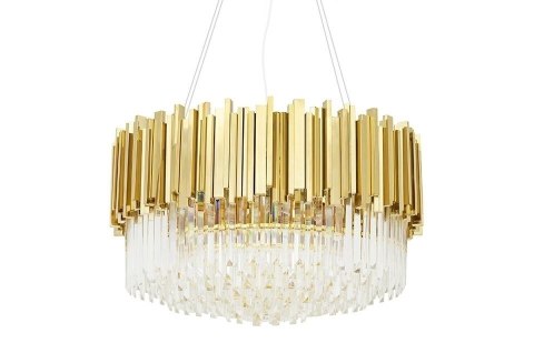 Lampa wisząca IMPERIAL GOLD 60 - stal, kryształ Lampa wisząca IMPERIAL GOLD 60 - stal, kryształ