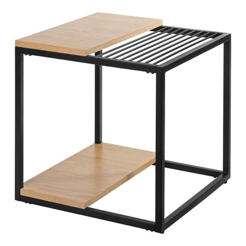 Stolik GALLER dąb - gazetnik, MDF, metal Stolik GALLER dąb - gazetnik, MDF, metal