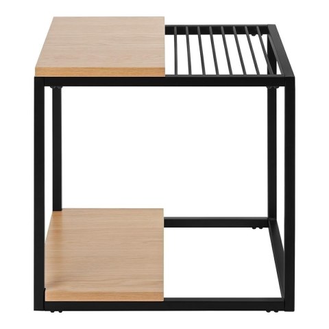 Stolik GALLER dąb - gazetnik, MDF, metal Stolik GALLER dąb - gazetnik, MDF, metal