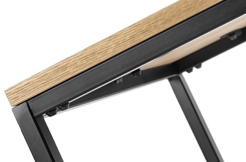 Stolik GALLER dąb - gazetnik, MDF, metal Stolik GALLER dąb - gazetnik, MDF, metal