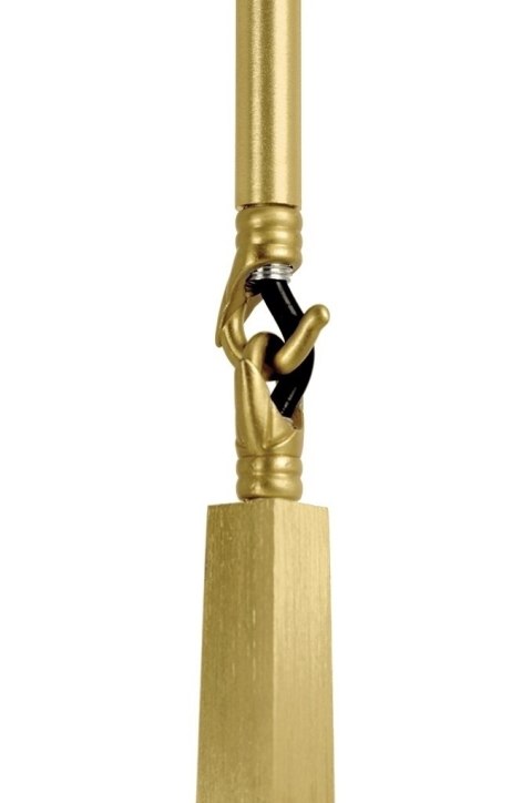 Lampa wisząca CANDELABR 6 złota - aluminium, szkło
