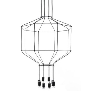Lampa wisząca FLUSSO 8 czarna